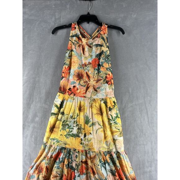 Anthropologie Pilcro Halter Tiered Maxi Dress Size Medium - Picture 4 of 10